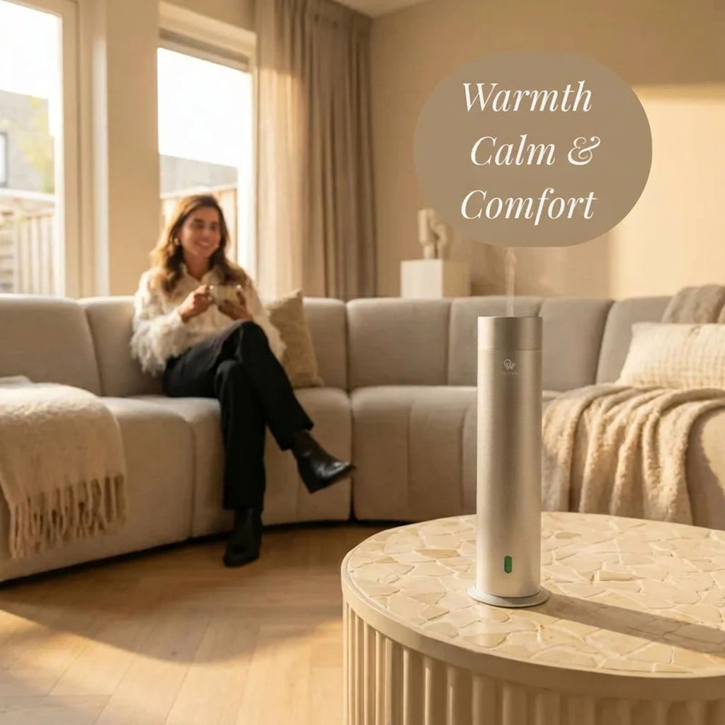 Pure One Waterless Aroma Diffuser Gift Set – Matte Silver