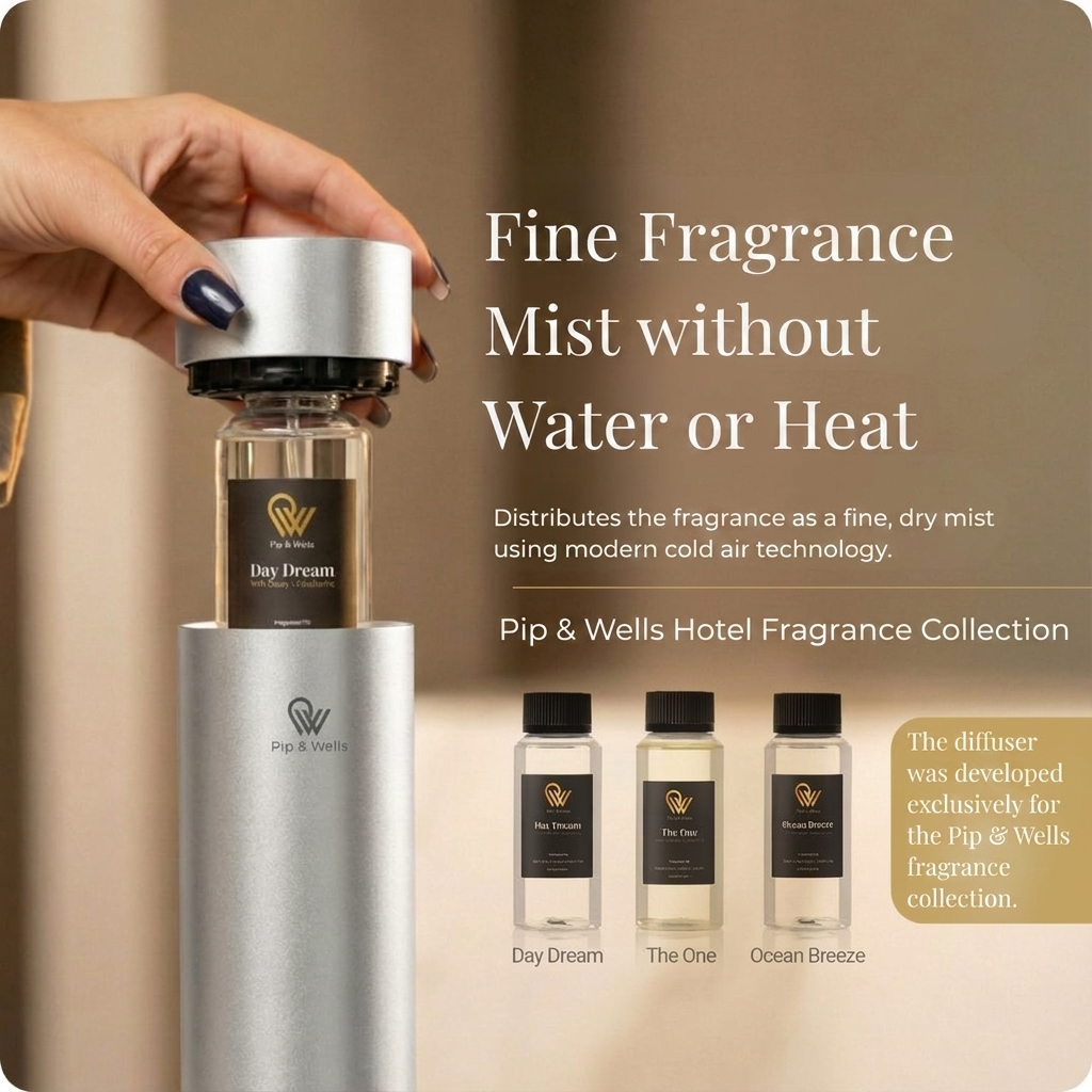 Pure One – Wasserloser Kaltluftdiffusor – Gebürstetes Silber