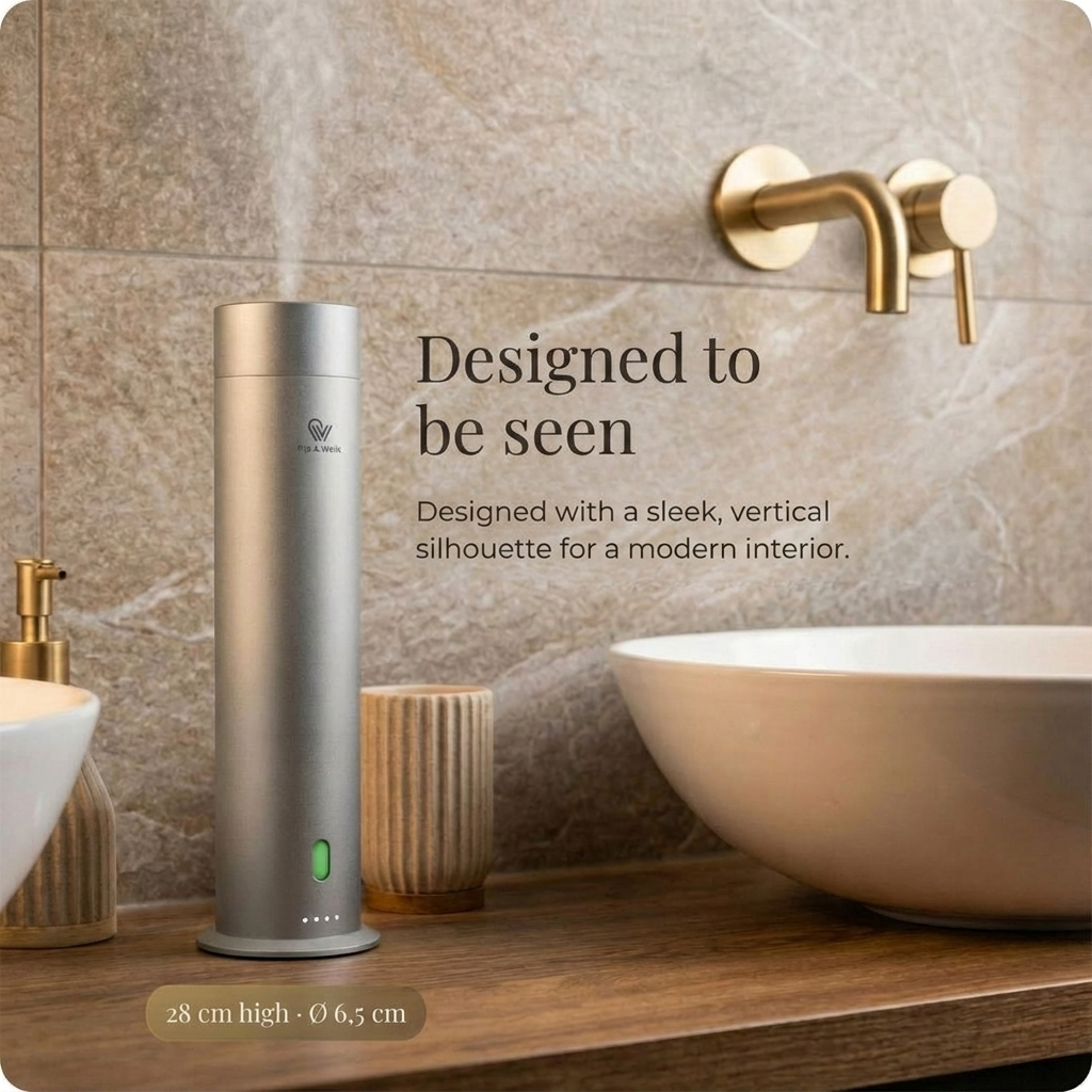 Pure One – Wasserloser Kaltluftdiffusor – Gebürstetes Silber