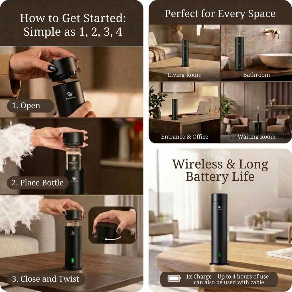 Pure One – Wasserloser Kaltluftdiffusor – Mattschwarz